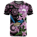 Personalised Australia Boronia And Malurus Cyaneus T Shirt Aboriginal Art