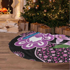 Australia Boronia And Malurus Cyaneus Tree Skirt Aboriginal Art - Aussie Hoodie