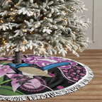 Australia Boronia And Malurus Cyaneus Tree Skirt Aboriginal Art - Aussie Hoodie