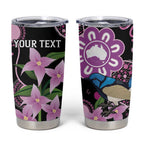 Personalised Australia Boronia And Malurus Cyaneus Tumbler Cup Aboriginal Art