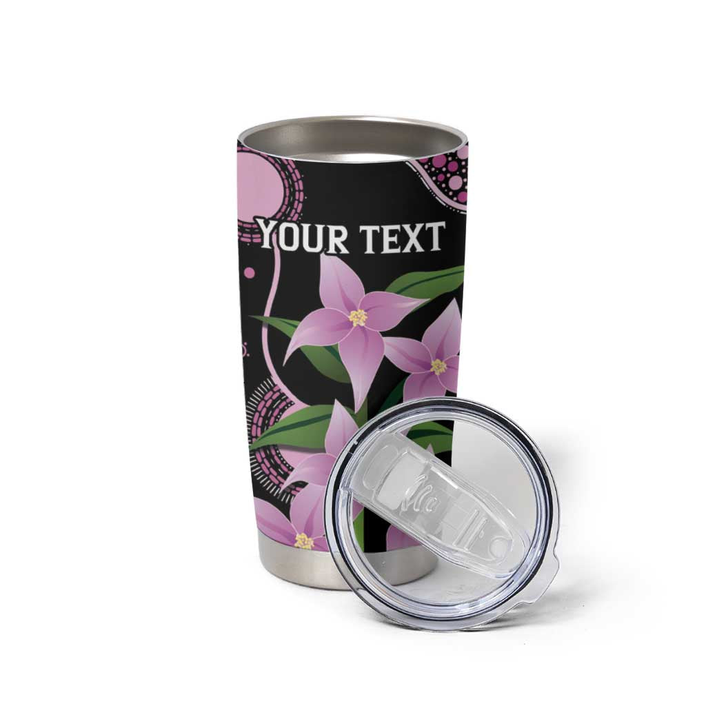 Personalised Australia Boronia And Malurus Cyaneus Tumbler Cup Aboriginal Art