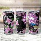 Personalised Australia Boronia And Malurus Cyaneus Tumbler Cup Aboriginal Art