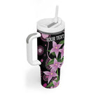 Personalised Australia Boronia And Malurus Cyaneus Tumbler With Handle Aboriginal Art