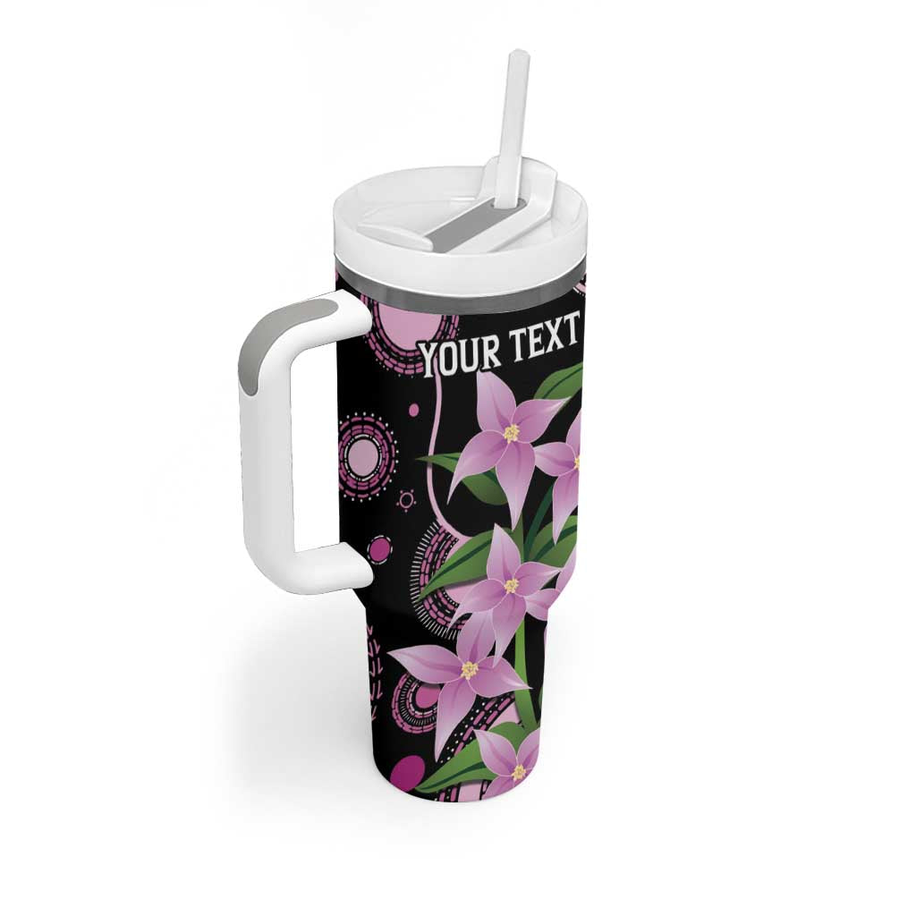 Personalised Australia Boronia And Malurus Cyaneus Tumbler With Handle Aboriginal Art