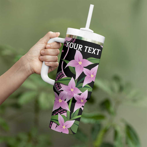 Personalised Australia Boronia And Malurus Cyaneus Tumbler With Handle Aboriginal Art