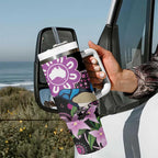 Personalised Australia Boronia And Malurus Cyaneus Tumbler With Handle Aboriginal Art