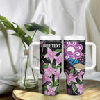 Personalised Australia Boronia And Malurus Cyaneus Tumbler With Handle Aboriginal Art