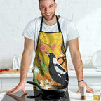 Australia Eucalyptus Flower And Magpie Apron Aboriginal Art - Aussie Hoodie