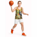Australia Eucalyptus Flower And Magpie Basketball Jersey Aboriginal Art - Aussie Hoodie