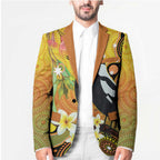 Australia Eucalyptus Flower And Magpie Blazer Aboriginal Art - Aussie Hoodie