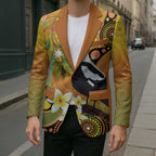 Australia Eucalyptus Flower And Magpie Blazer Aboriginal Art - Aussie Hoodie