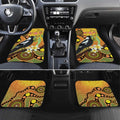 Australia Eucalyptus Flower And Magpie Car Mats Aboriginal Art