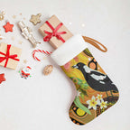 Australia Eucalyptus Flower And Magpie Christmas Stocking Aboriginal Art - Aussie Hoodie