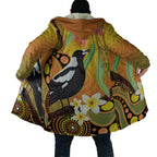 Australia Eucalyptus Flower And Magpie Cloak Aboriginal Art - Aussie Hoodie
