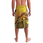 Australia Eucalyptus Flower And Magpie Lavalava Aboriginal Art