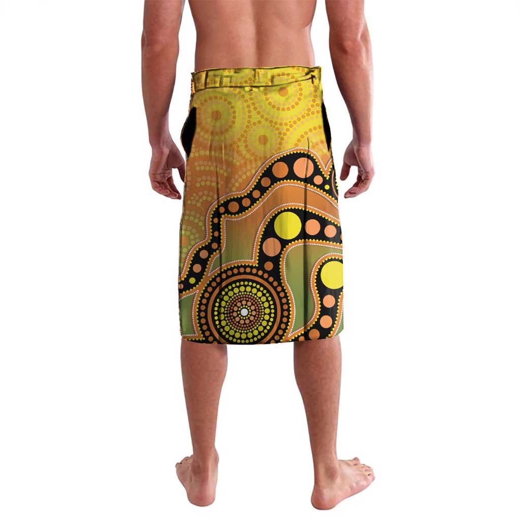 Australia Eucalyptus Flower And Magpie Lavalava Aboriginal Art