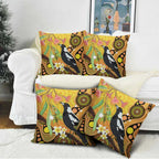 Australia Eucalyptus Flower And Magpie Pillow Cover Aboriginal Art - Aussie Hoodie