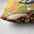 Australia Eucalyptus Flower And Magpie Pillow Cover Aboriginal Art - Aussie Hoodie