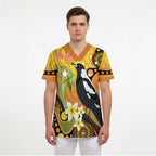 Australia Eucalyptus Flower And Magpie Scrub Top Aboriginal Art - Aussie Hoodie