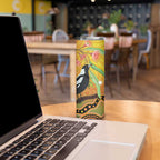 Australia Eucalyptus Flower And Magpie Skinny Tumbler Aboriginal Art