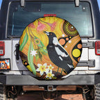 Australia Eucalyptus Flower And Magpie Spare Tire Cover Aboriginal Art