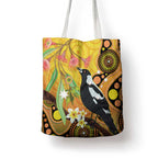 Australia Eucalyptus Flower And Magpie Tote Bag Aboriginal Art - Aussie Hoodie