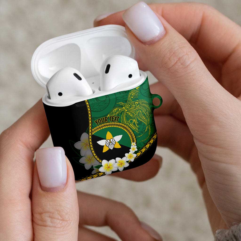 Personalised PNG Enga Provins AirPods Case Papua New Guinea Plumeria Melanesian Pattern - Aussie Hoodie