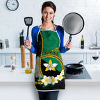 Personalised PNG Enga Provins Apron Papua New Guinea Plumeria Melanesian Pattern - Aussie Hoodie