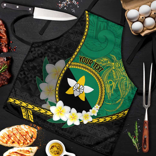 Personalised PNG Enga Provins Apron Papua New Guinea Plumeria Melanesian Pattern - Aussie Hoodie