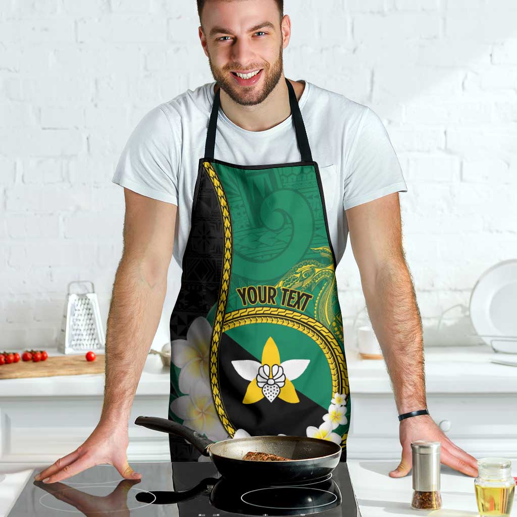 Personalised PNG Enga Provins Apron Papua New Guinea Plumeria Melanesian Pattern - Aussie Hoodie