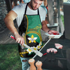 Personalised PNG Enga Provins Apron Papua New Guinea Plumeria Melanesian Pattern - Aussie Hoodie