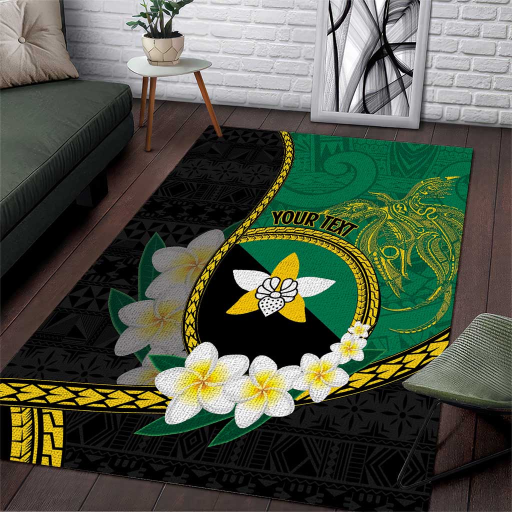 Personalised PNG Enga Provins Area Rug Papua New Guinea Plumeria Melanesian Pattern - Aussie Hoodie