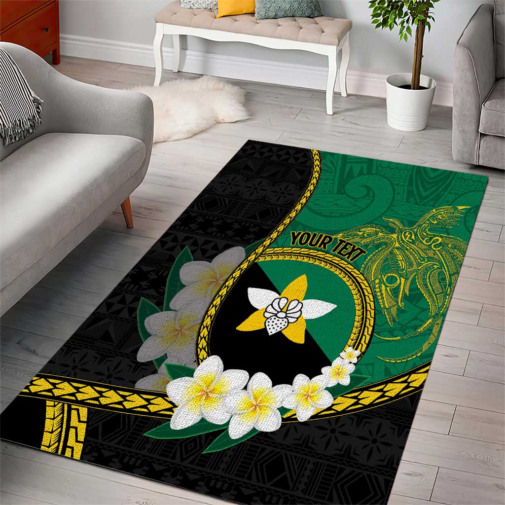 Personalised PNG Enga Provins Area Rug Papua New Guinea Plumeria Melanesian Pattern - Aussie Hoodie