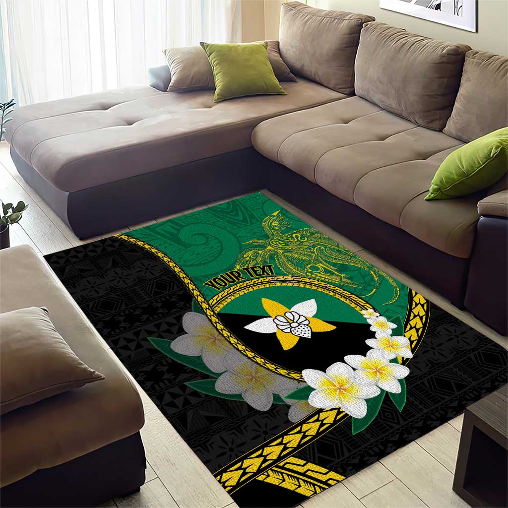 Personalised PNG Enga Provins Area Rug Papua New Guinea Plumeria Melanesian Pattern - Aussie Hoodie