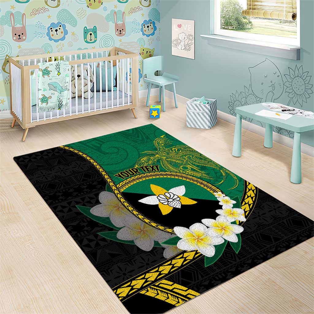 Personalised PNG Enga Provins Area Rug Papua New Guinea Plumeria Melanesian Pattern - Aussie Hoodie