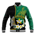 Personalised PNG Enga Provins Baseball Jacket Papua New Guinea Plumeria Melanesian Pattern - Aussie Hoodie
