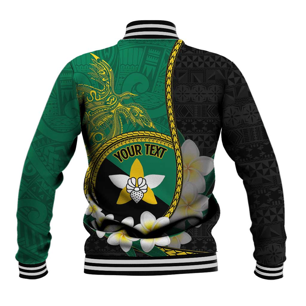 Personalised PNG Enga Provins Baseball Jacket Papua New Guinea Plumeria Melanesian Pattern - Aussie Hoodie