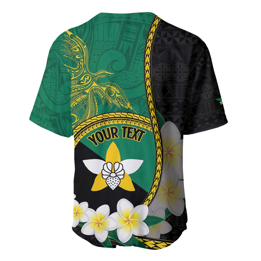 Personalised PNG Enga Provins Baseball Jersey Papua New Guinea Plumeria Melanesian Pattern - Aussie Hoodie