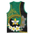 Personalised PNG Enga Provins Basketball Jersey Papua New Guinea Plumeria Melanesian Pattern - Aussie Hoodie