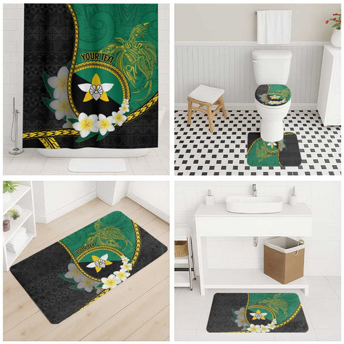 Personalised PNG Enga Provins Bathroom Set Papua New Guinea Plumeria Melanesian Pattern - Aussie Hoodie