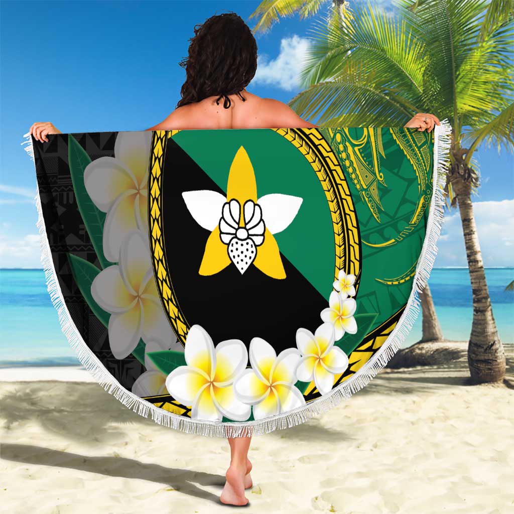 Personalised PNG Enga Provins Beach Blanket Papua New Guinea Plumeria Melanesian Pattern - Aussie Hoodie