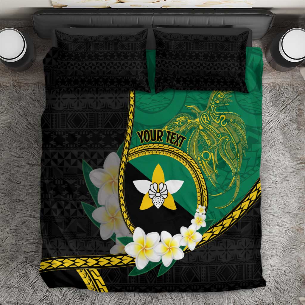 Personalised PNG Enga Provins Bedding Set Papua New Guinea Plumeria Melanesian Pattern - Aussie Hoodie