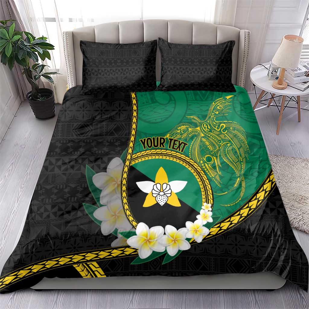 Personalised PNG Enga Provins Bedding Set Papua New Guinea Plumeria Melanesian Pattern - Aussie Hoodie