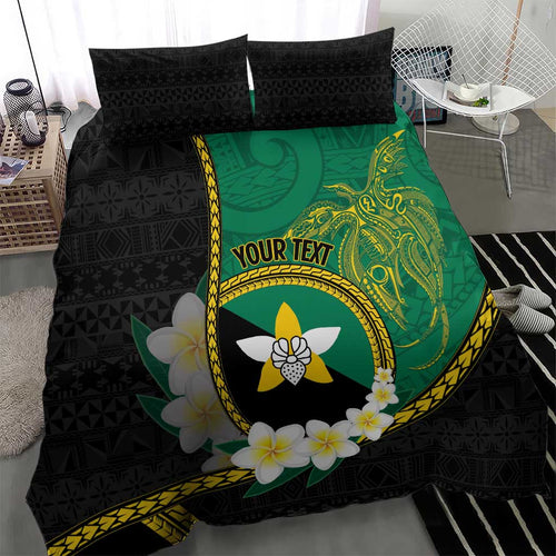 Personalised PNG Enga Provins Bedding Set Papua New Guinea Plumeria Melanesian Pattern - Aussie Hoodie