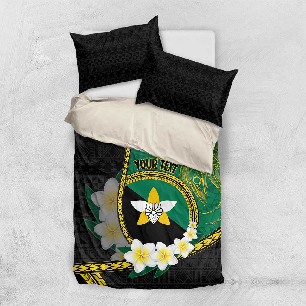 Personalised PNG Enga Provins Bedding Set Papua New Guinea Plumeria Melanesian Pattern - Aussie Hoodie