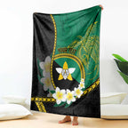Personalised PNG Enga Provins Blanket Papua New Guinea Plumeria Melanesian Pattern - Aussie Hoodie