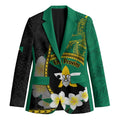 Personalised PNG Enga Provins Blazer Papua New Guinea Plumeria Melanesian Pattern - Aussie Hoodie