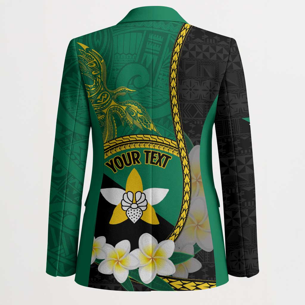 Personalised PNG Enga Provins Blazer Papua New Guinea Plumeria Melanesian Pattern - Aussie Hoodie