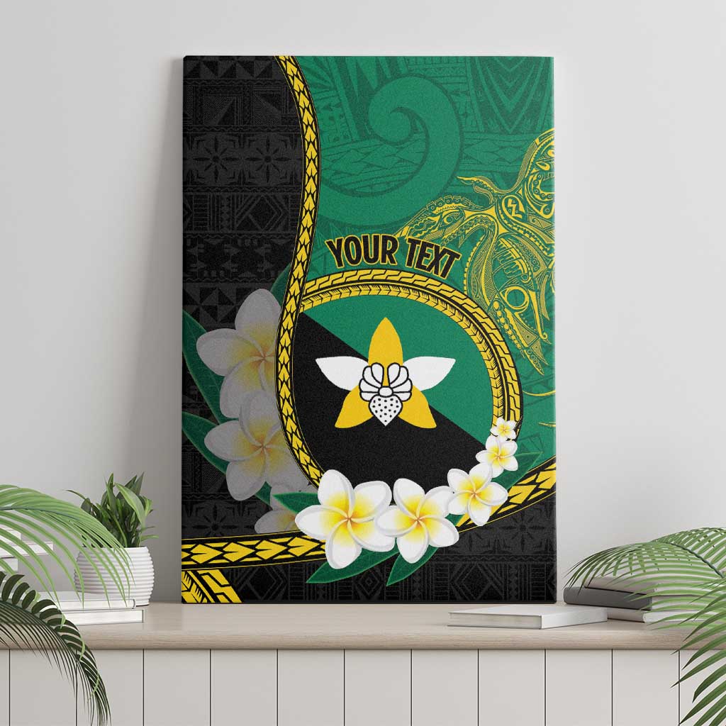 Personalised PNG Enga Provins Canvas Wall Art Papua New Guinea Plumeria Melanesian Pattern - Aussie Hoodie