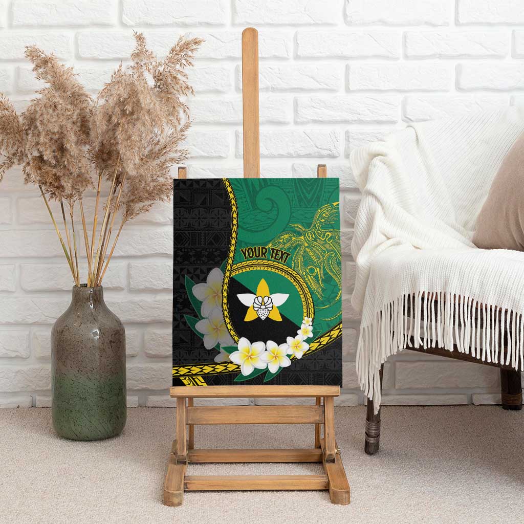 Personalised PNG Enga Provins Canvas Wall Art Papua New Guinea Plumeria Melanesian Pattern - Aussie Hoodie